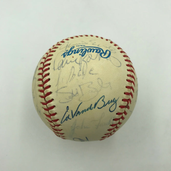 1987 Cleveland Indians Team Signed Official American League Baseball Joe Carter