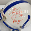 Marshall Faulk 1996 Pro Bowl Signed Game Used Indianapolis Colts Helmet JSA COA