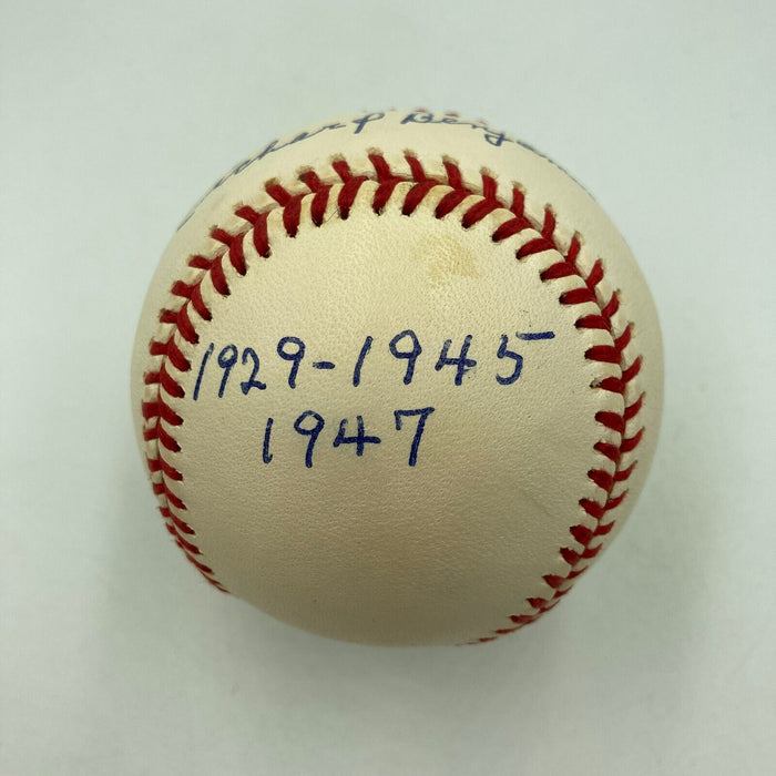 Rick Ferrell Full Name HOF 1984 Signed Inscribed American League Baseball JSA