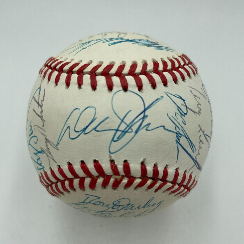 1988 New York Mets Team Signed National League Baseball With Gary Carter