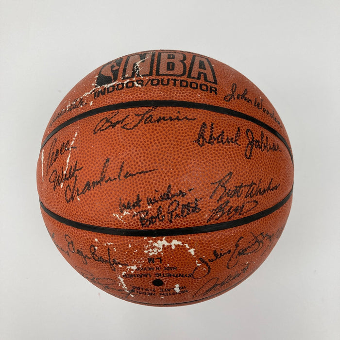 Michael Jordan Wilt Chamberlain Hall Of Fame Multi Signed Basketball Beckett COA