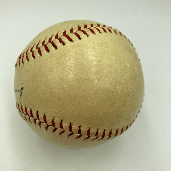 The Finest Lou Gehrig Single Signed American League Baseball Sweet Spot PSA DNA