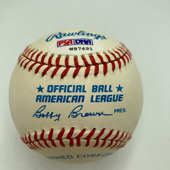 Mel Allen Signed Official American League Baseball PSA DNA COA