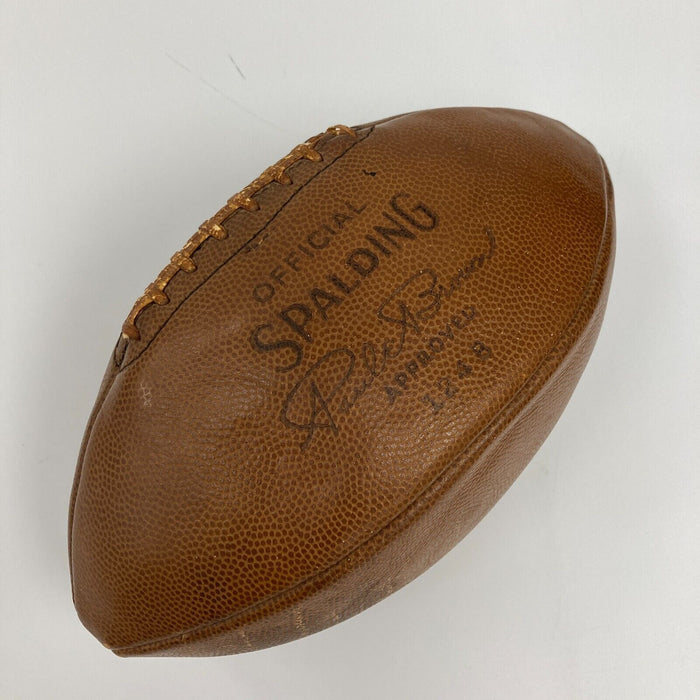 1945 Notre Dame Fighting Irish Team Signed Spalding Paul Brown Football JSA COA