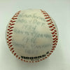 Whitey Whitehead Single Signed STAT Baseball JSA COA 1934 St. Louis Cardinals