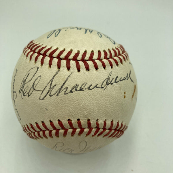 1960's St. Louis Cardinals Team Signed Baseball Bob Gibson Lou Brock Ken Boyer