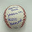 John Sterling Signed Heavily Inscribed STAT Baseball JSA COA RARE!