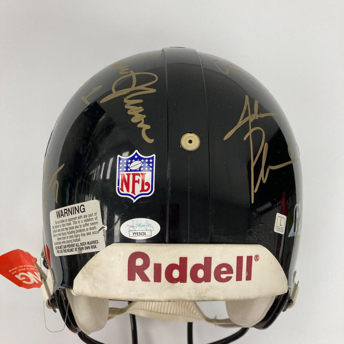 Dan Marino Steve Young Steve McNair Quarterback Challenge Signed Helmet JSA COA