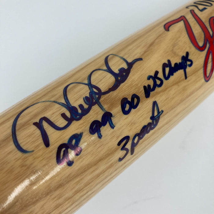 Derek Jeter "1998 1999 2000 W.S. Champs 3 Peat" Signed Baseball Bat Steiner JSA