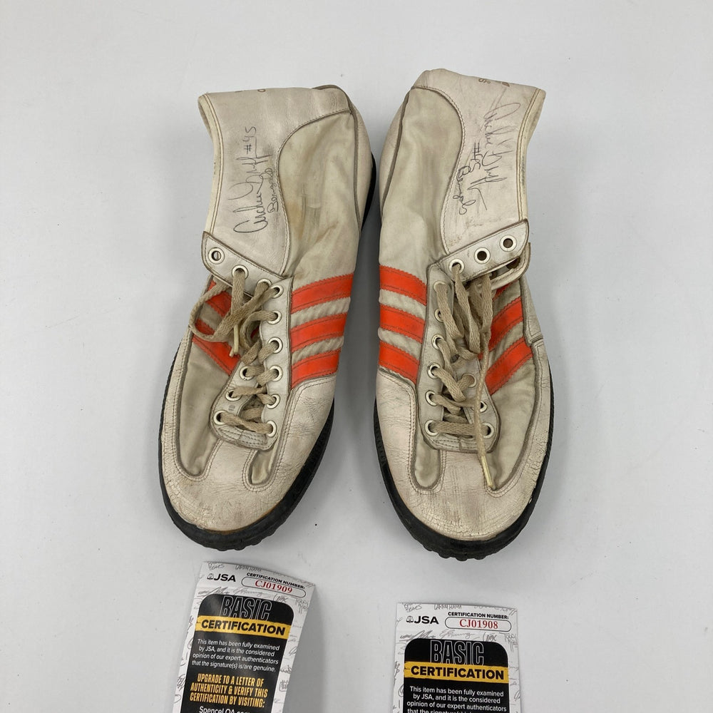 Archie Griffin Signed 1970's Adidas Cleats Shoes JSA COA