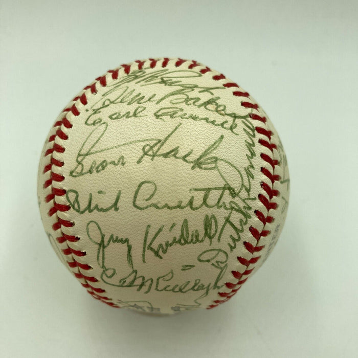 Chicago Cubs Legends Signed Baseball W/ Freddie Lindstrom Lloyd Waner Averill