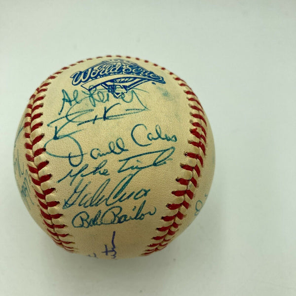 1993 Toronto Blue Jays World Series Champs Team Signed Baseball JSA COA