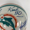 1972 Miami Dolphins Multi Signed Riddell Mini Football Helmet JSA COA