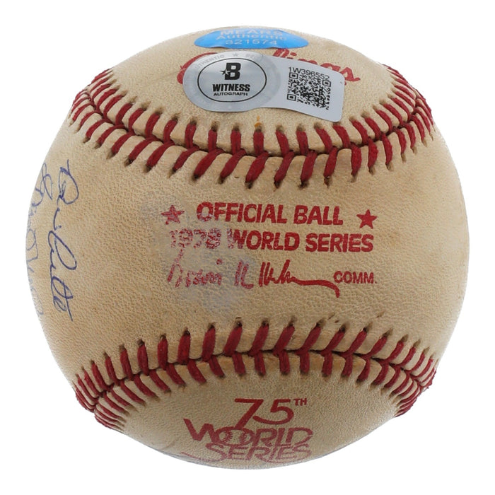 1978 New York Yankees Signed World Series Game Used Baseball MEARS & Beckett