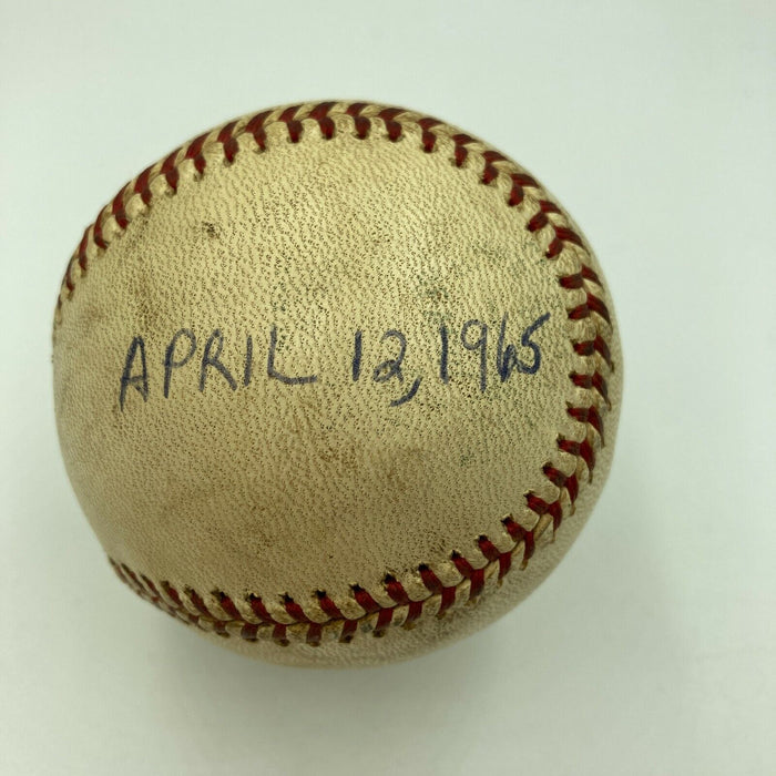 Mickey Lolich Signed Career Win No. 24 Final Out Game Used Baseball Beckett COA