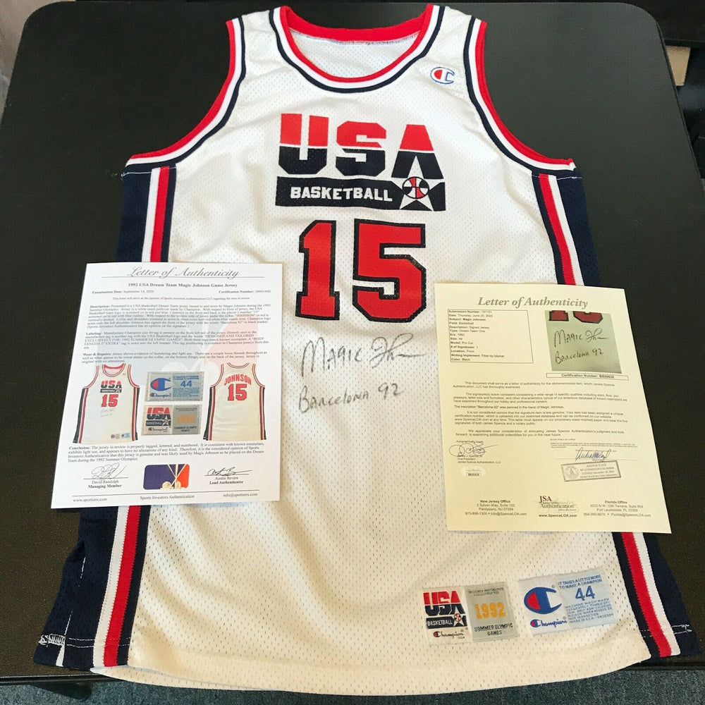 1992 Magic Johnson Team USA Olympics Jersey.