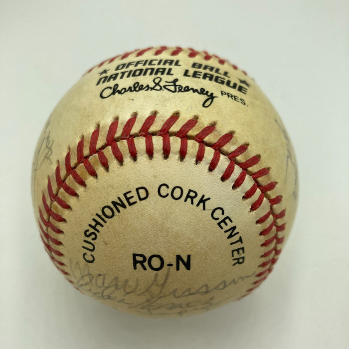 1954 New York Giants & Cleveland Indians World Series Multi Signed Baseball JSA