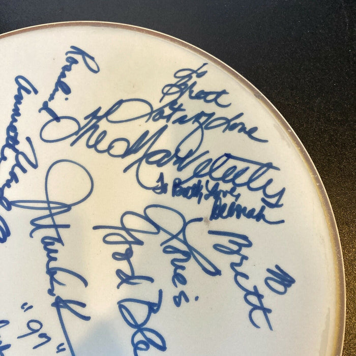 The Marvelettes Band Signed Autographed Drumhead With 12 Signatures JSA COA