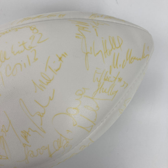 1996 Pro Bowl Team Signed Football 50 Sigs Reggie White Barry Sanders Favre