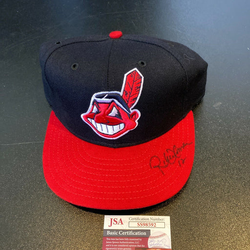 Roberto Alomar Signed Authentic Cleveland Indians Game Model Hat JSA COA