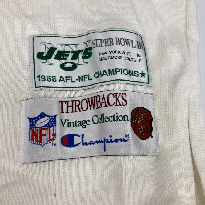 Joe Namath Twice Signed Champions 1968 New York Jets Authentic Jersey JSA COA