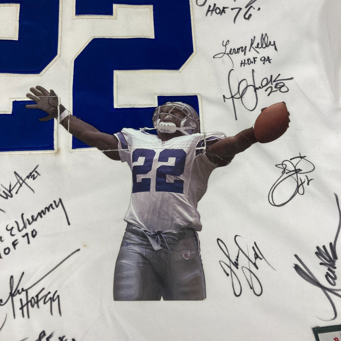 NFL Hall Of Fame Running Backs Multi Signed Mitchell & Ness Jersey 24 Sigs JSA