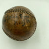 Hughie Jennings Single Signed Game Used 1909 Pennant Winning Baseball JSA COA