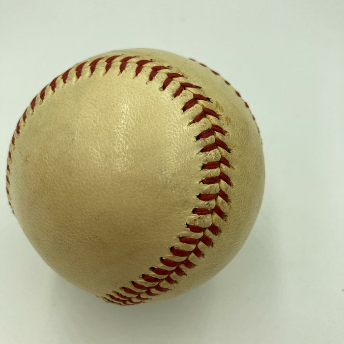 Stunning Babe Ruth Single Signed American League Baseball Bold Signature PSA DNA