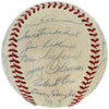 1956 New York Yankees World Series Champs Team Signed Baseball Mickey Mantle BAS
