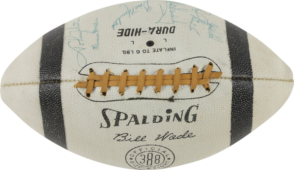 1962 Baltimore Colts Team Signed Spalding Football Johnny Unitas PSA DNA COA