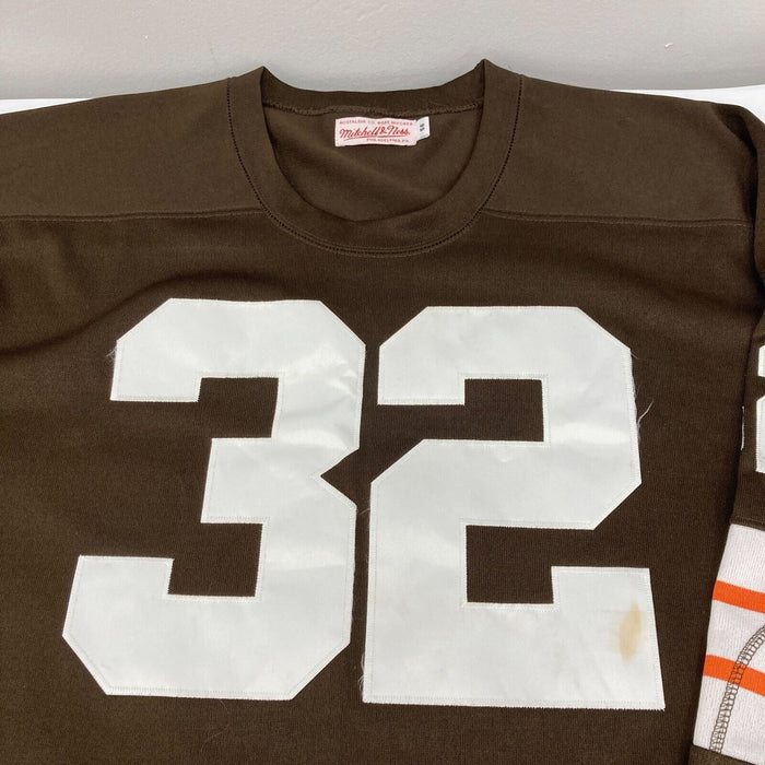 Jim Brown HOF 1971 Signed 1964 Cleveland Browns Mitchell & Ness Jersey JSA COA