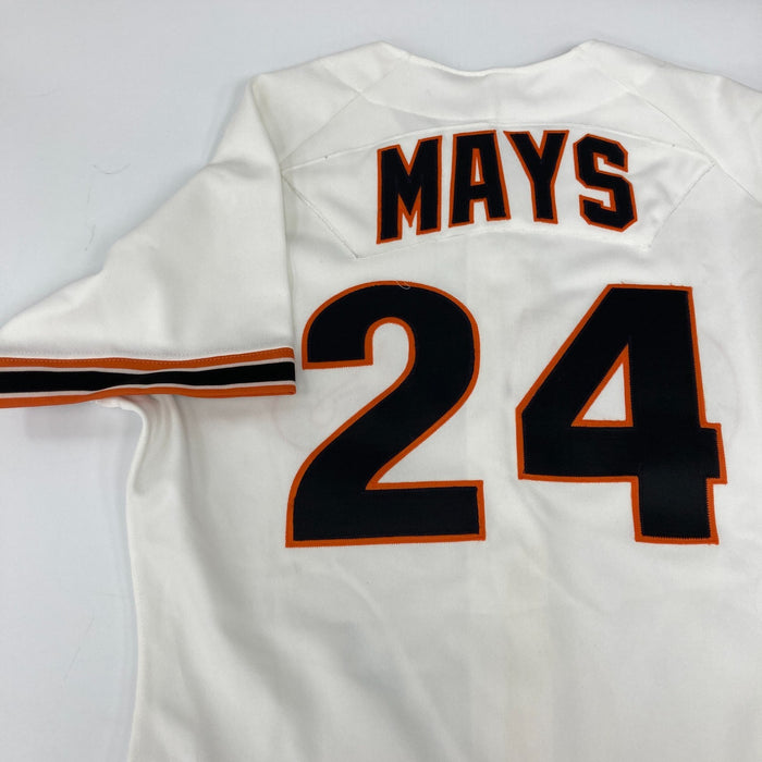 Willie Mays Signed San Francisco Giants Rawlings Game Model Jersey Beckett COA