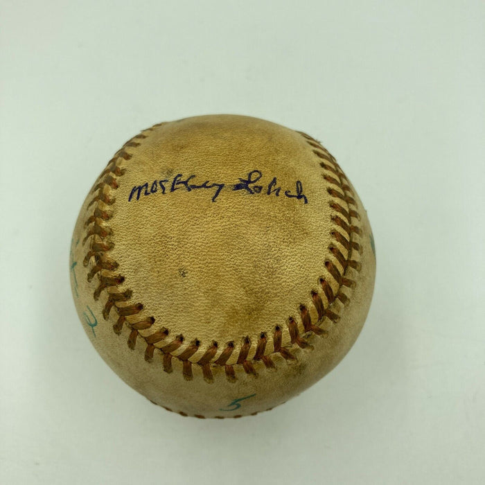 Mickey Lolich Signed Career Win No. 184 Final Out Game Used Baseball Beckett COA
