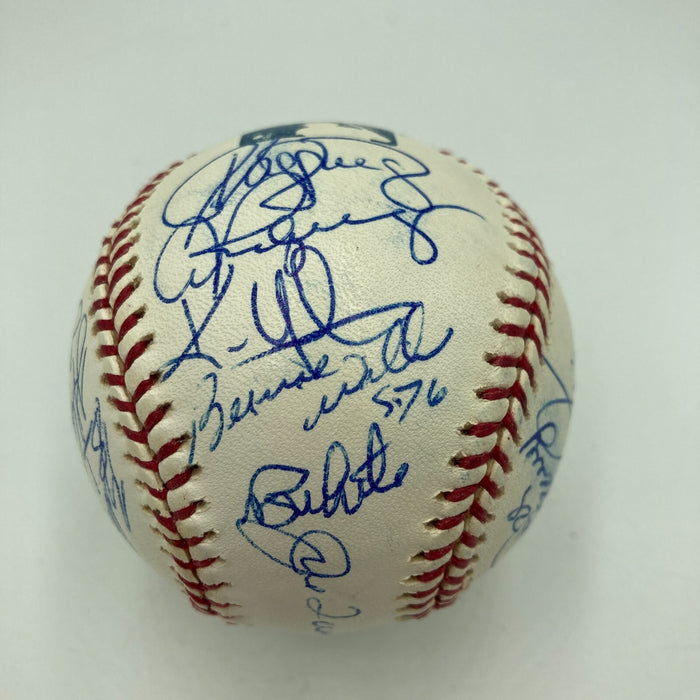 2003 New York Yankees Team Signed Baseball Derek Jeter Mariano Rivera JSA COA