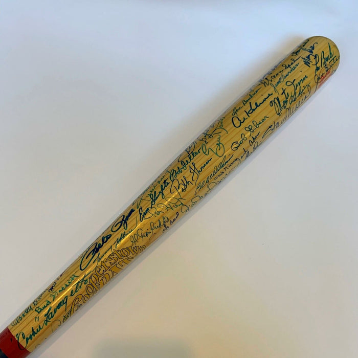 Magnificent Hall Of Fame Multi Signed Bat W/ 95 Signatures! Ted Williams JSA COA