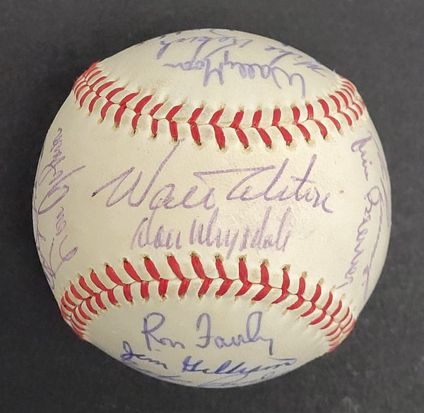 1965 Los Angeles Dodgers World Series Champs Team Signed Baseball JSA COA