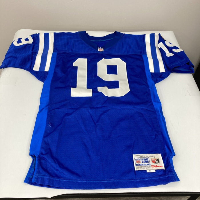 Johnny Unitas Signed Baltimore Colts Wilson Game Model Jersey JSA COA