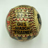 Beautiful Mickey Mantle Hand Painted George Sosnak Folk Art Signed Baseball