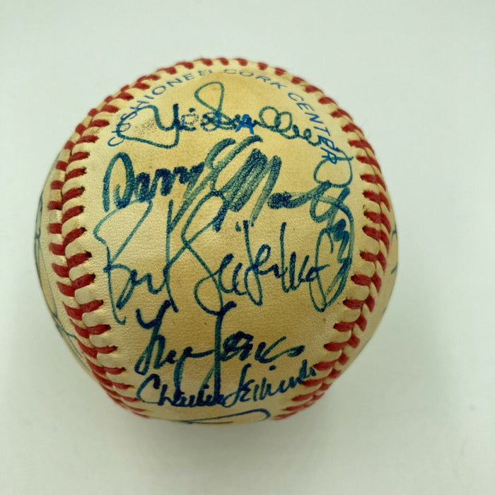 1985 Kansas City Royal World Series Champs Team Signed Baseball With JSA COA