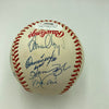 1998 Yankees World Series Champs Team Signed Baseball Derek Jeter JSA COA