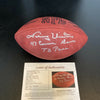 Johnny Unitas 47 Consecutive Games Touchdown Pass Signed Football JSA COA