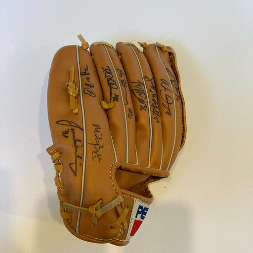 1996 Delmarva Shorebirds Inaugural Season Team Signed Baseball Glove