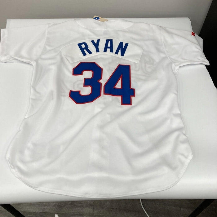 Nolan Ryan Signed Vintage Russell Authentic Texas Rangers Jersey JSA COA