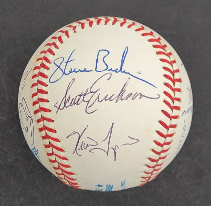 1991 Minnesota Twins World Series Champs Team Signed Baseball JSA COA