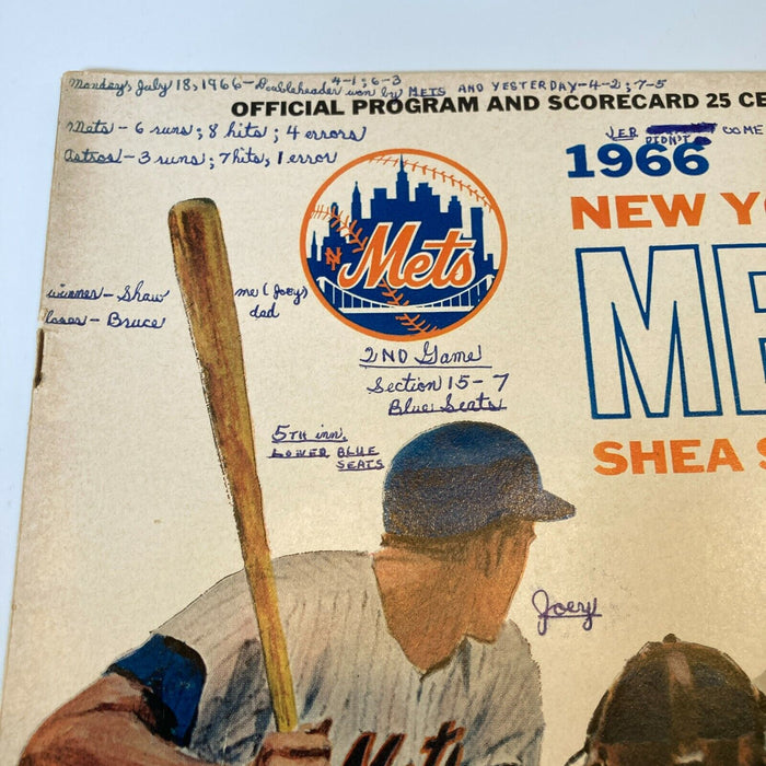 1966 New York Mets Vintage Program