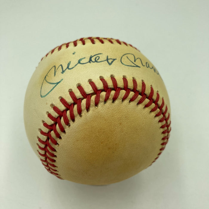 Mickey Mantle Signed Official American League Baseball Mint Auto PSA DNA COA