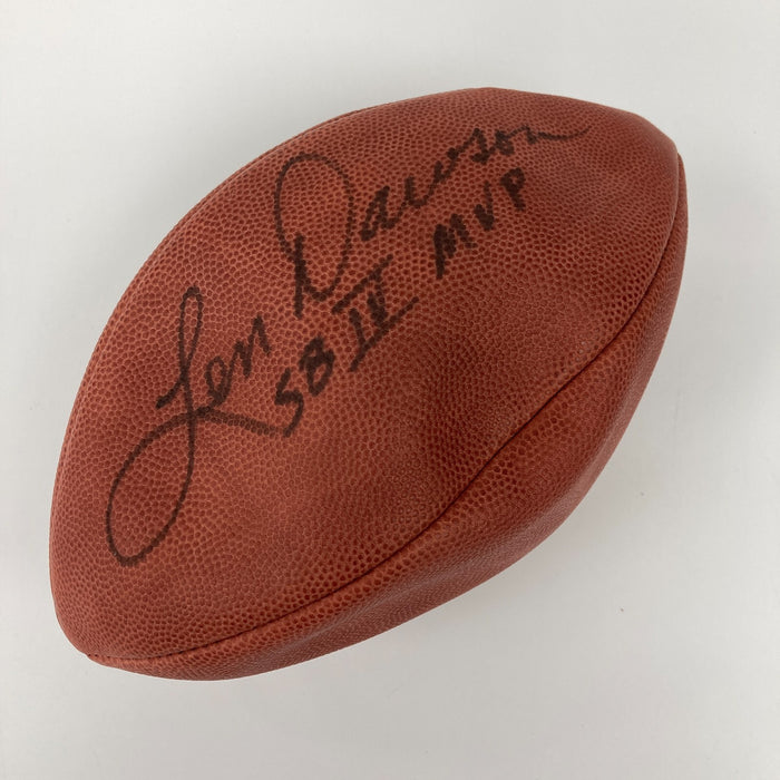 Len Dawson Super Bowl MVP Signed Wilson NFL Football PSA DNA COA