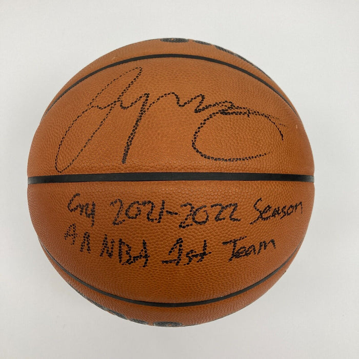 Jayson Tatum Game Used Signed Inscribed 2020-21 NBA Game Basketball Fanatics COA