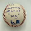 Bill Mazeroski Signed Heavily Inscribed Career STAT Baseball Reggie Jackson COA