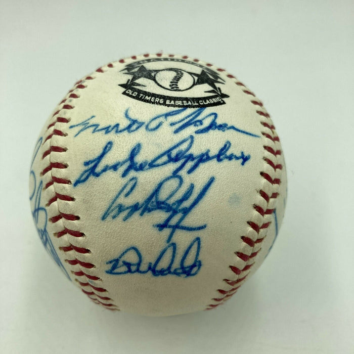 Brooks Robinson HOF Signed Cracker Jack Old Timers Game Baseball Beckett COA